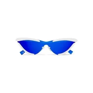 Rare le specs futuristic sunglasses Spaceman Galactic Magenta Uni-Sex Wrap Sunglasses | Le Specs main image 3